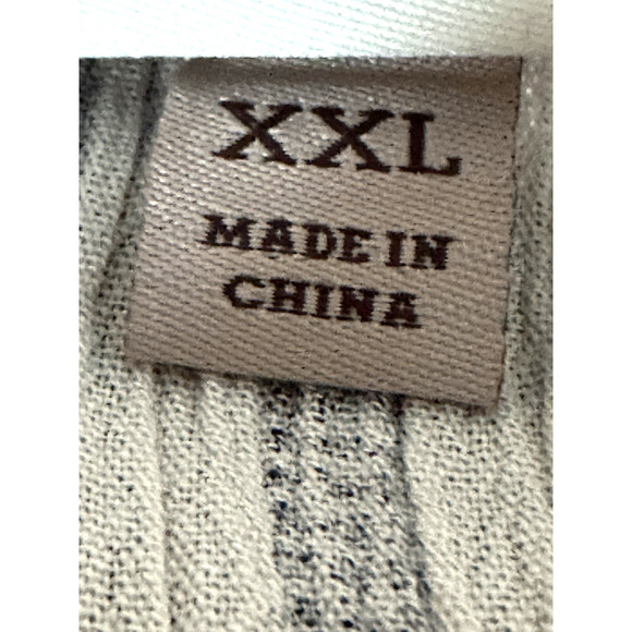 Knox Rose Womens Cream Navy Stripped Bohemian Womens Casual Oversized Top XXL - Picture 9 of 16